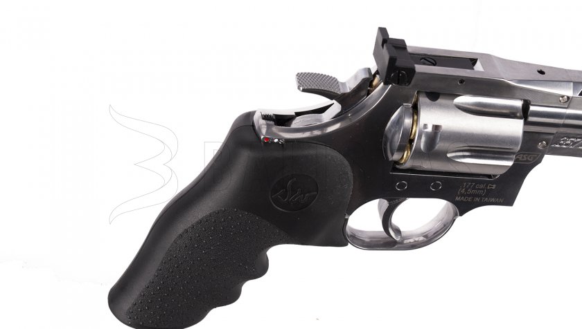 Revolver à air comprimé ASG Dan Wesson 715 4" silver diabolo