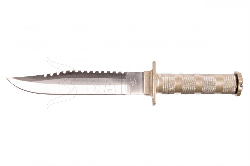 Couteau de survie Fox Outdoor avec étui en cuir