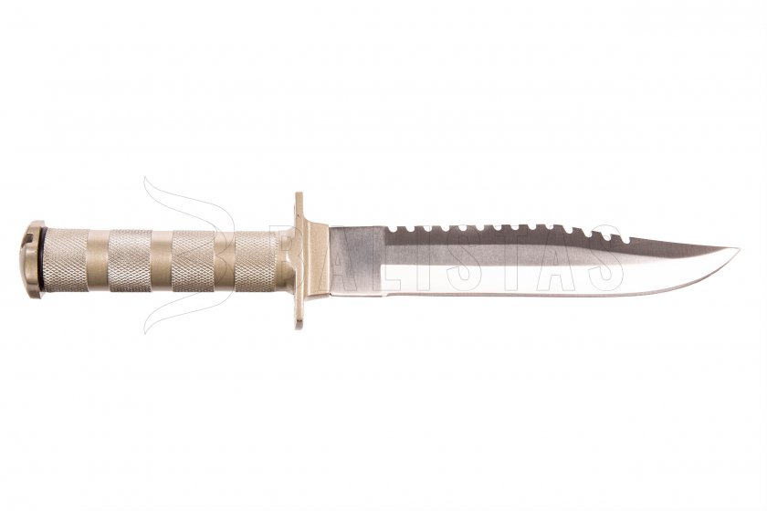 Couteau de survie Fox Outdoor avec étui en cuir