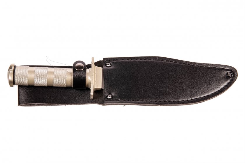 Couteau de survie Fox Outdoor avec étui en cuir