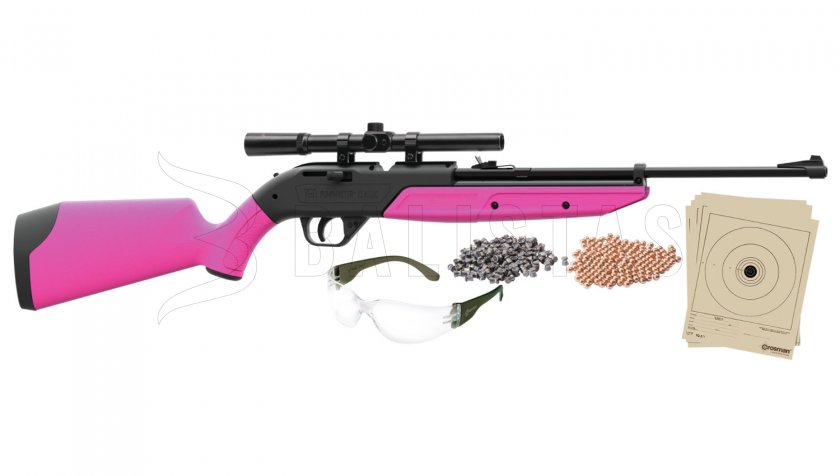 Carabine à air comprimé Crosman Pumpmaster 760 SET 4,5mm rose