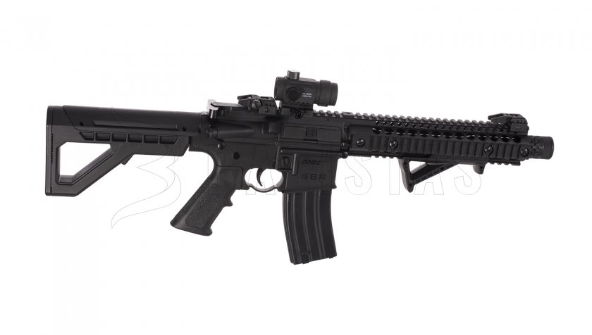 Carabine à air Crosman DPMS SBR Full Auto 4,5 mm avec viseur point rouge