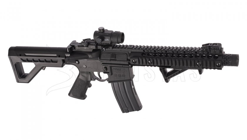 Carabine à air Crosman DPMS SBR Full Auto 4,5 mm avec viseur point rouge