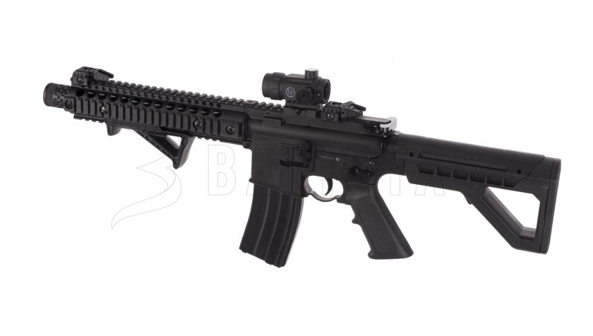 Carabine à air Crosman DPMS SBR Full Auto 4,5 mm avec viseur point rouge