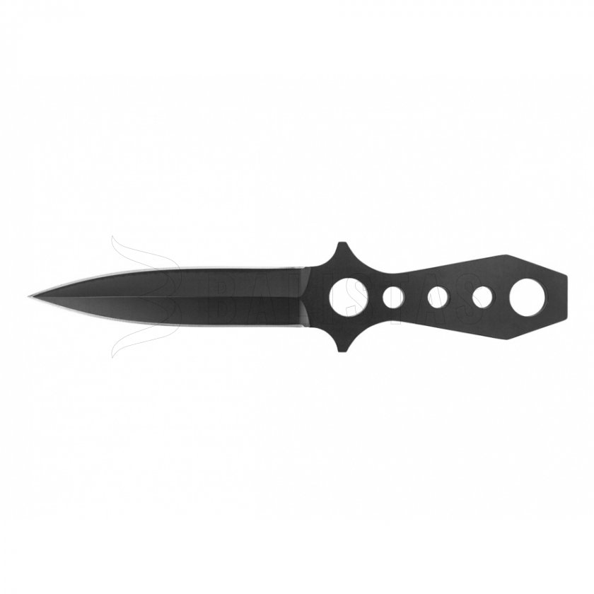 Couteau de lancer Fox Outdoor 22,5cm avec étui, noir