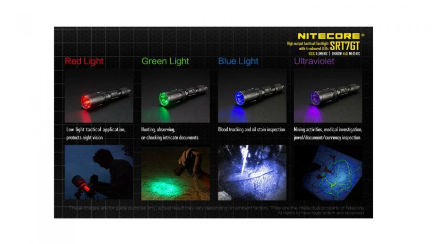 Lampe tactique Nitecore SRT7GT