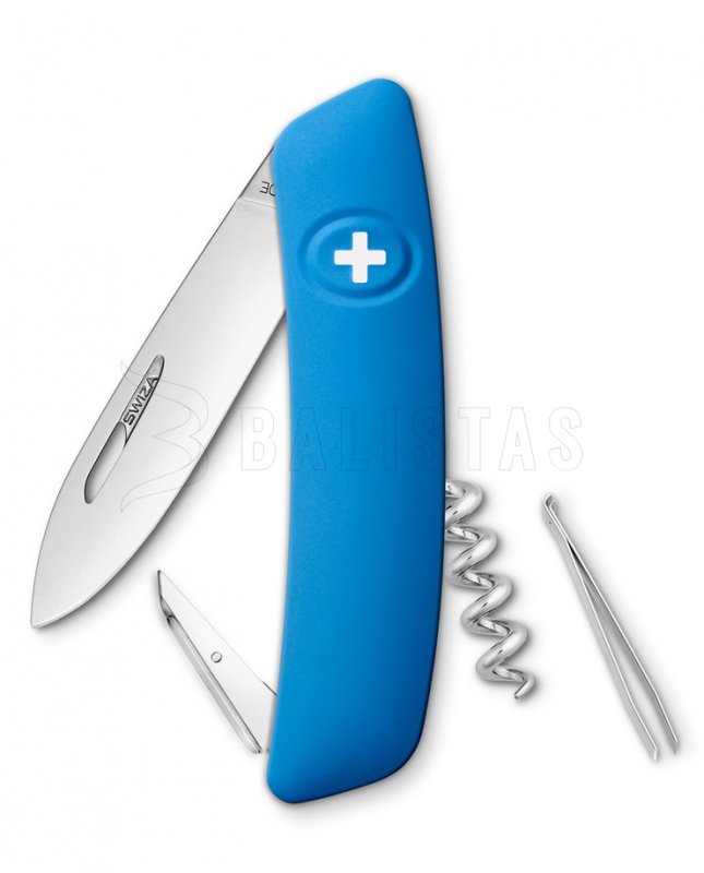 Couteau de poche suisse Swiza D01 bleu