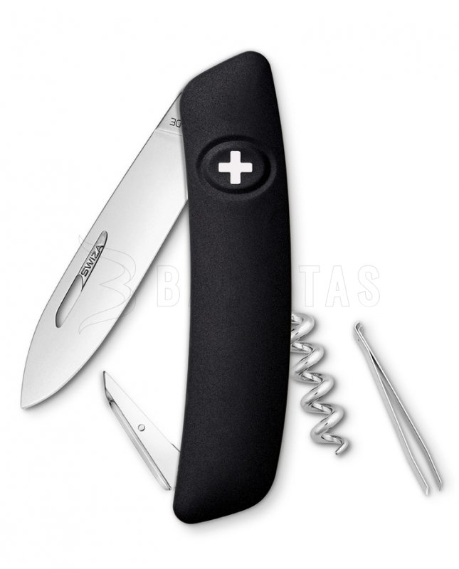 Couteau de poche suisse Swiza D01 noir