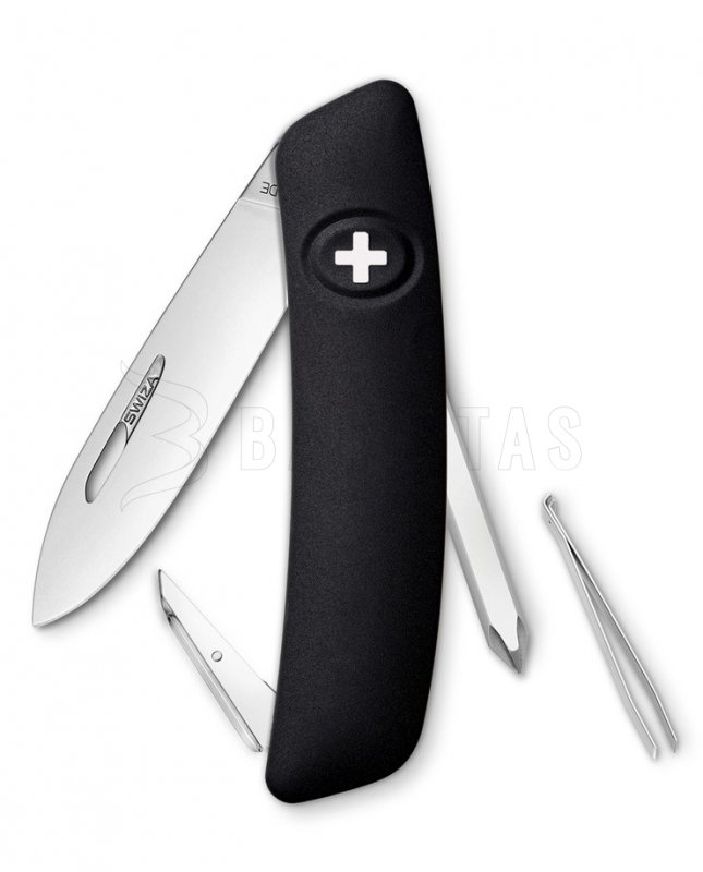 Couteau de poche suisse Swiza D02 noir