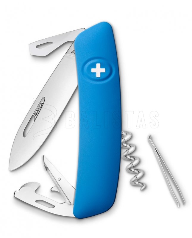 Couteau de poche suisse Swiza D03 bleu