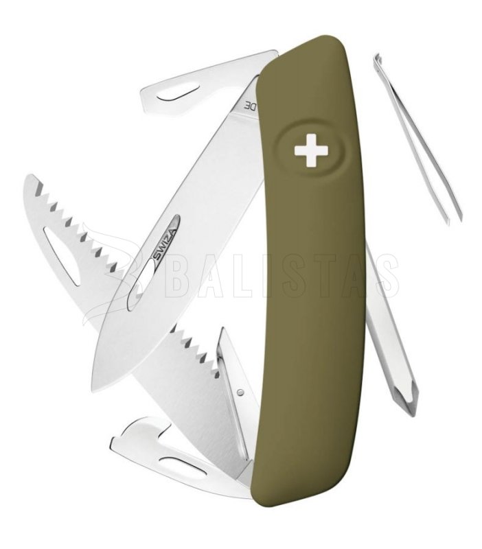 Couteau de poche suisse Swiza D06 olive