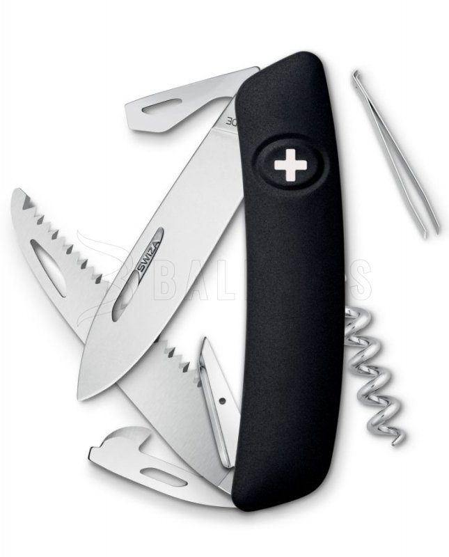 Couteau de poche suisse Swiza D05 noir