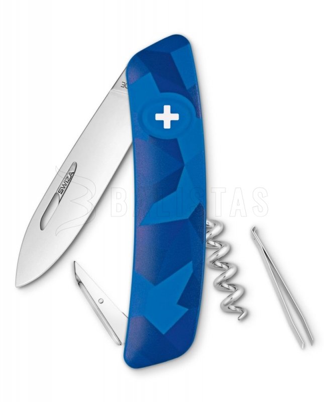 Couteau de poche suisse Swiza C01 bleu