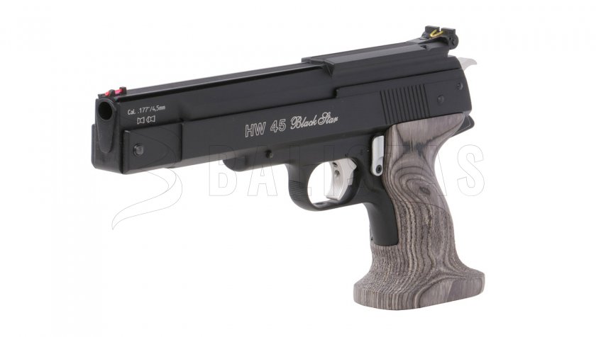 Pistolet à air comprimé Weihrauch HW 45 Black Star 4,5mm