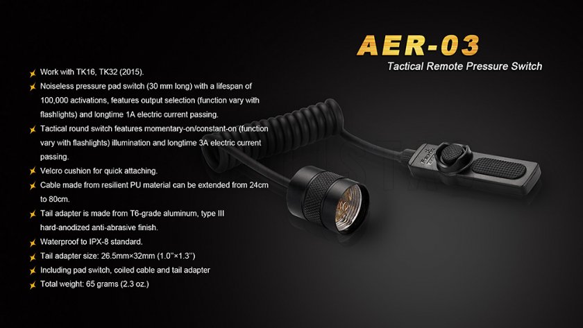 Interrupteur déporté Fenix AER-03