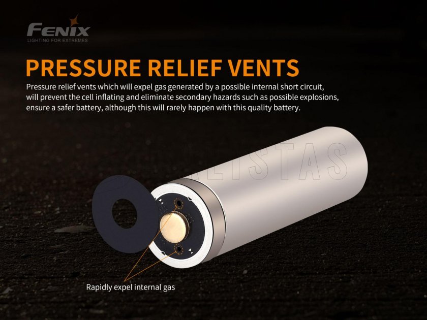 Batterie rechargeable Fenix 21700 5000 mAh avec USB-C (Li-Ion)