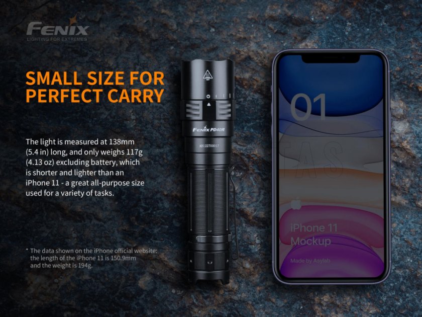 Lampe Fenix PD40R V2.0