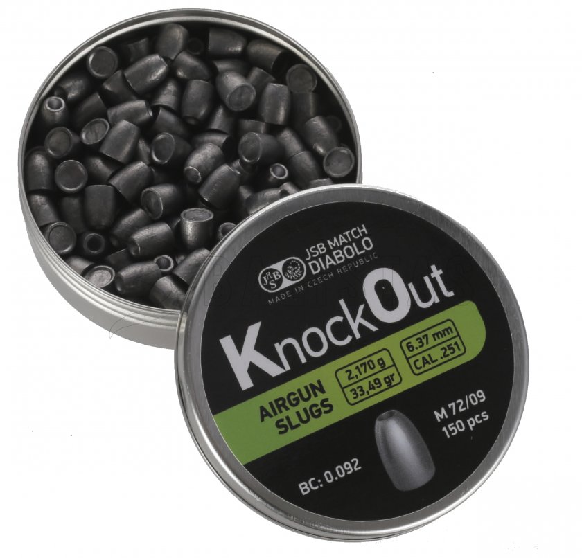 Diabolo JSB KO Slugs 6,37mm 150pcs