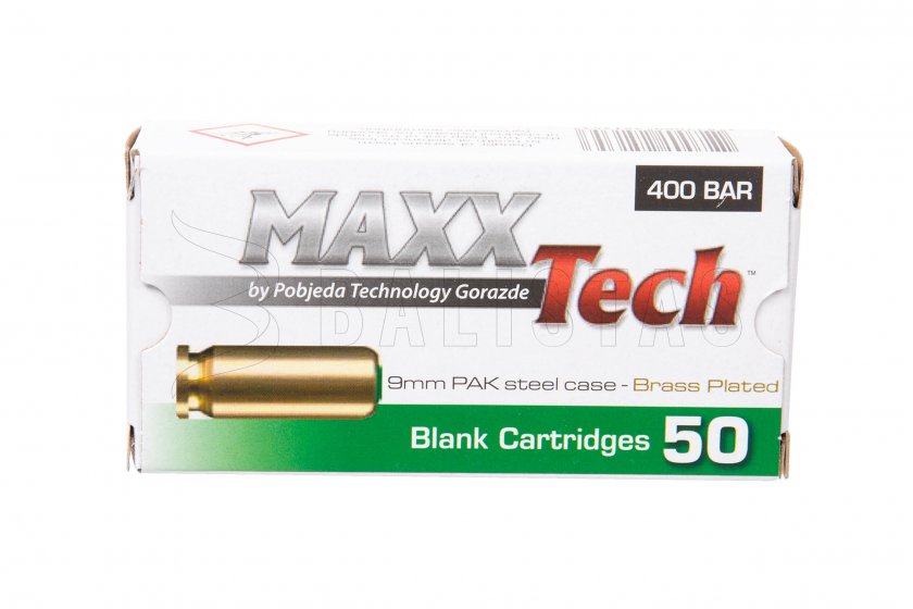 Cartouches de démarrage MAXX Tech 9mm pistolet 50pcs