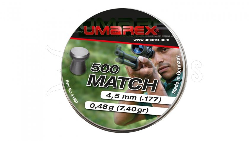 Diabolo Umarex Match Pro 4,5mm 500pcs