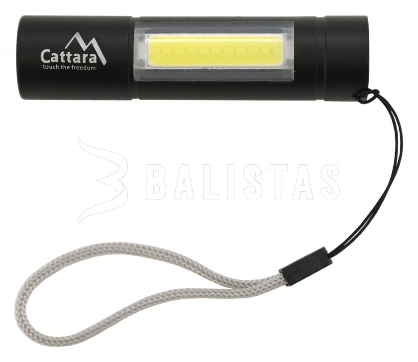 Lampe de poche LED Cattara 120lm rechargeable