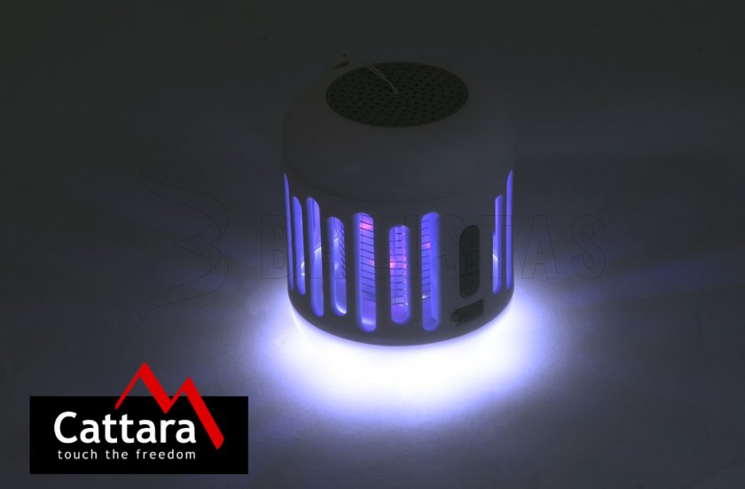 Lampe MUSIC CAGE Bluetooth rechargeable + piège à insectes UV