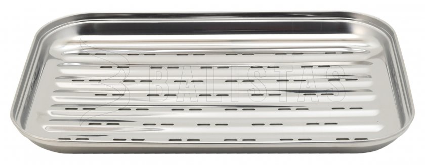 Plateau de grillade inox 34 x 24cm