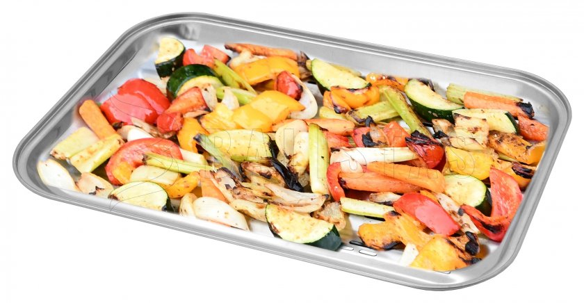 Plateau de grillade inox 34 x 24cm