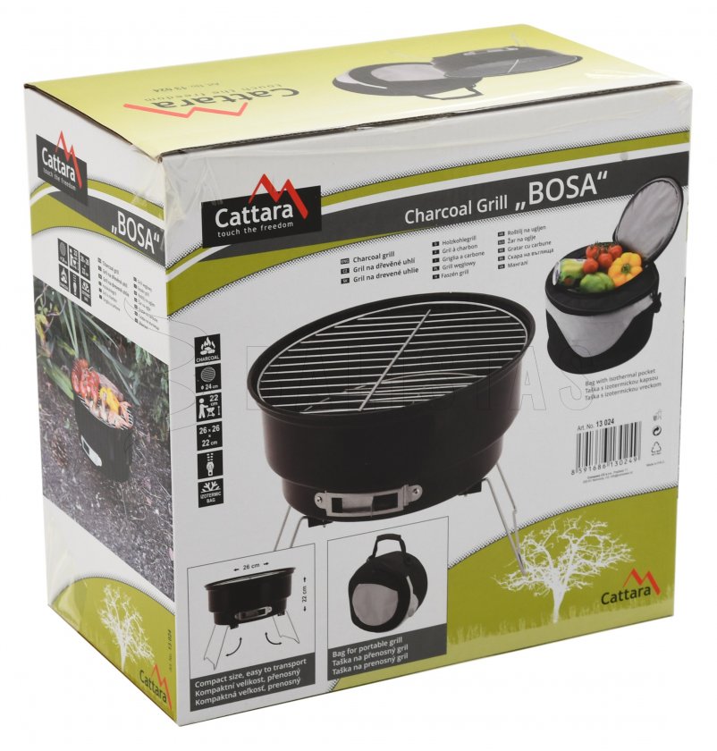 Barbecue au charbon de bois BOSA portable avec sac