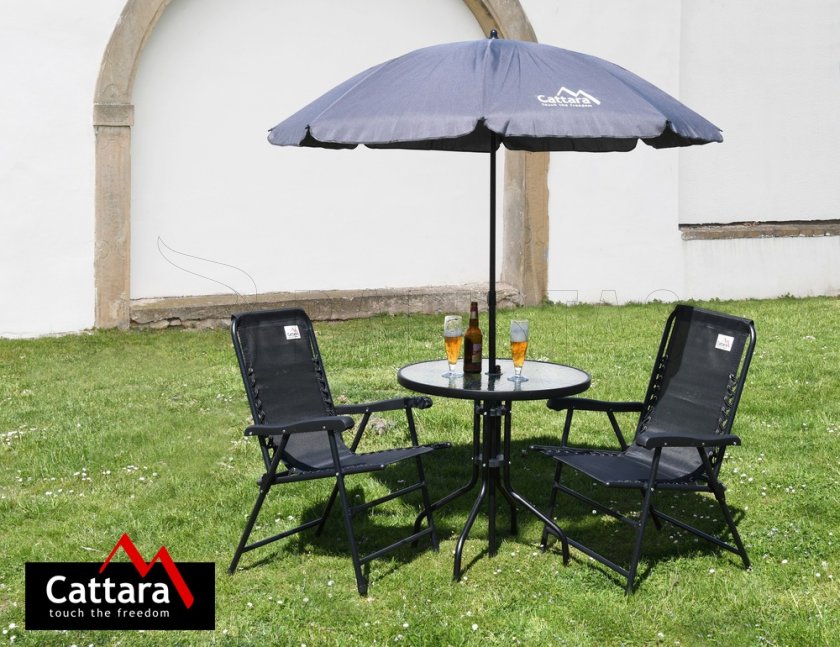 Chaise de jardin pliante TERST noir
