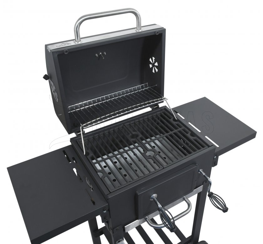 Gril au charbon de bois ROYAL PARTNER grille en fonte