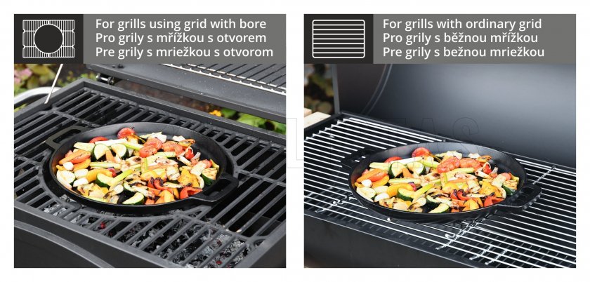 Poêle à griller ronde LITINA (pour barbecues ROYAL CLASSIC et ROYAL GRANDE)