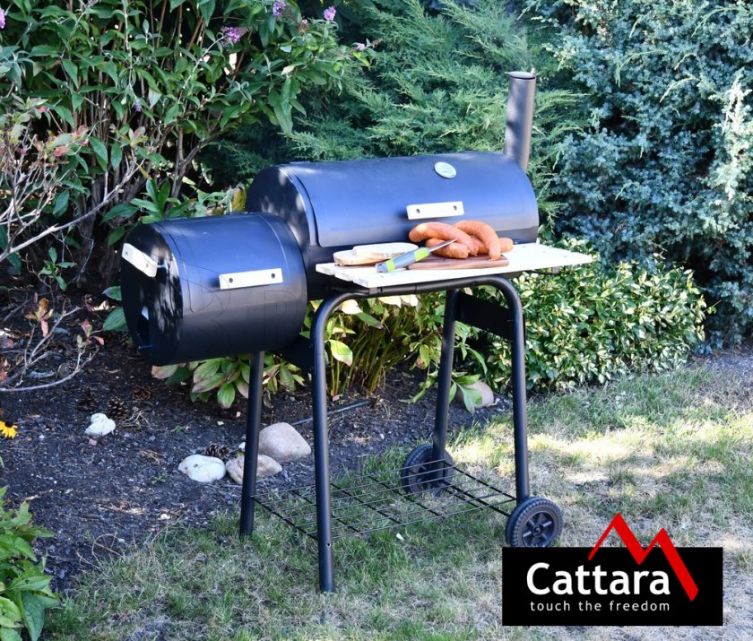 Barbecue au charbon de bois SMOKIE avec fumoir