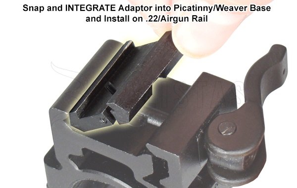 Adaptateur rail de montage 11mm vers 22mm Leapers