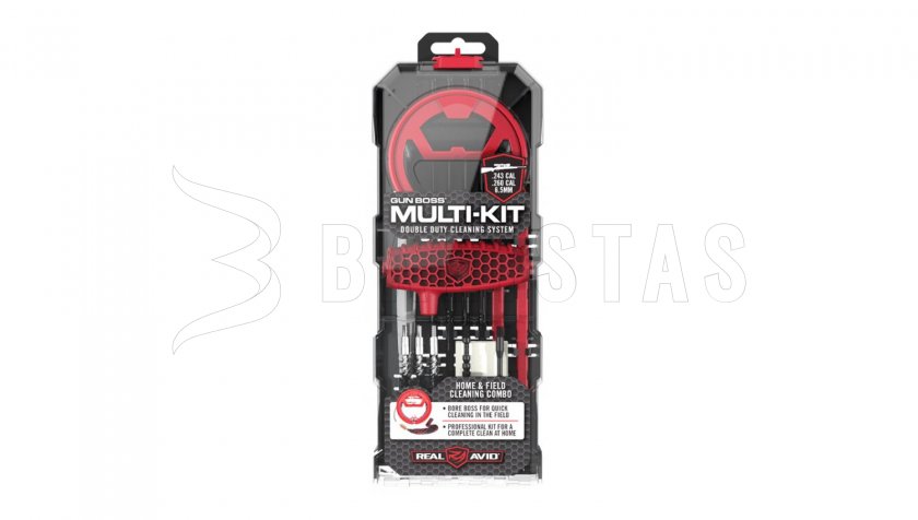 Kit de nettoyage Real Avid Gun Boss Multi-Kit cal.243/.260 (6,5mm)