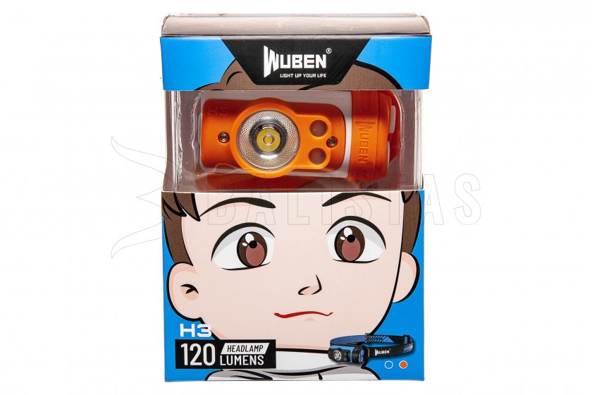 Lampe frontale Wuben H3 orange