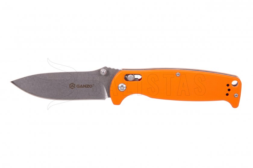 Couteau pliant Ganzo G7412 orange avec sifflet