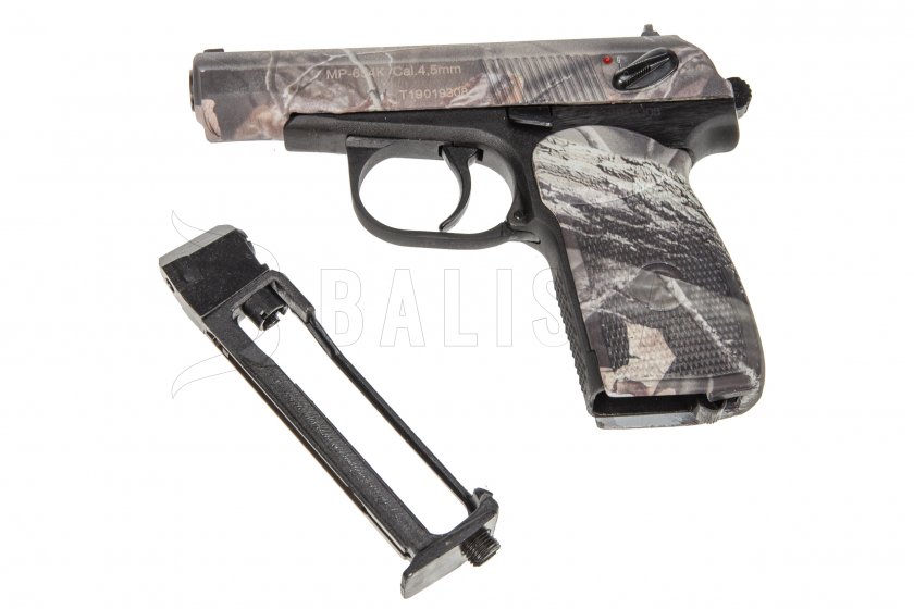 Pistolet à air comprimé Baikal MP-654K-23 4,5mm camo