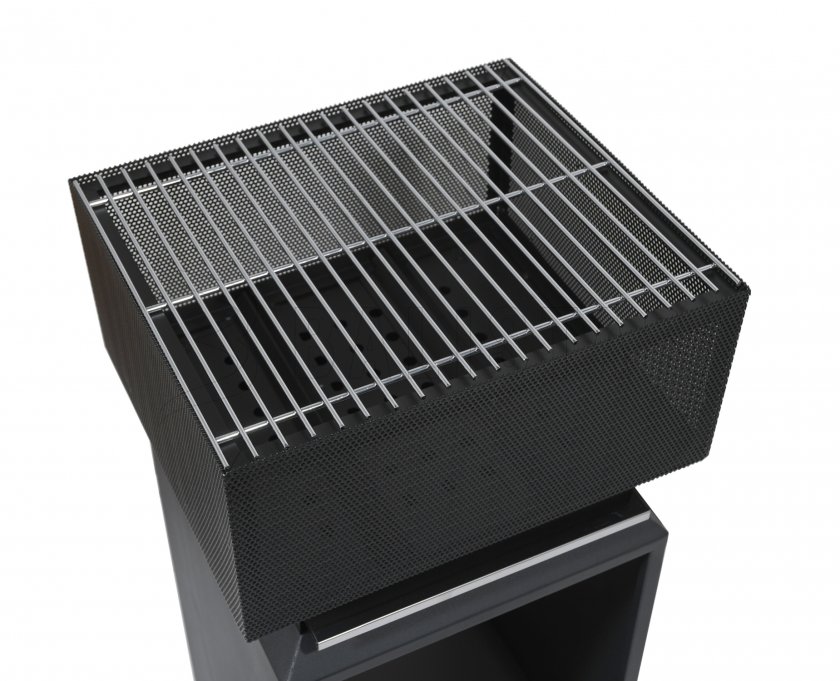 Cheminée CUBE avec grille 74cm