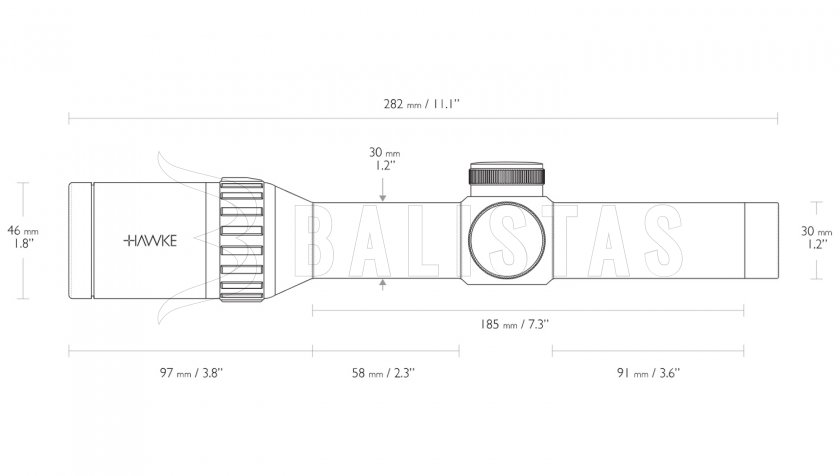 Télescope Hawke Endurance 1-4x24 L4A