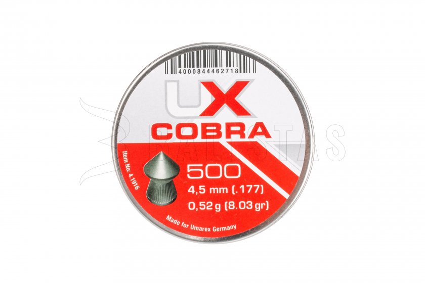 Diabolo Umarex Cobra 500 pcs cal. 4,5 mm