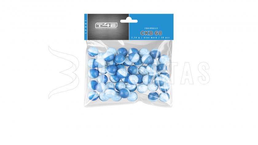 Perles T4E 68 Sport CKB bleu 50 pcs