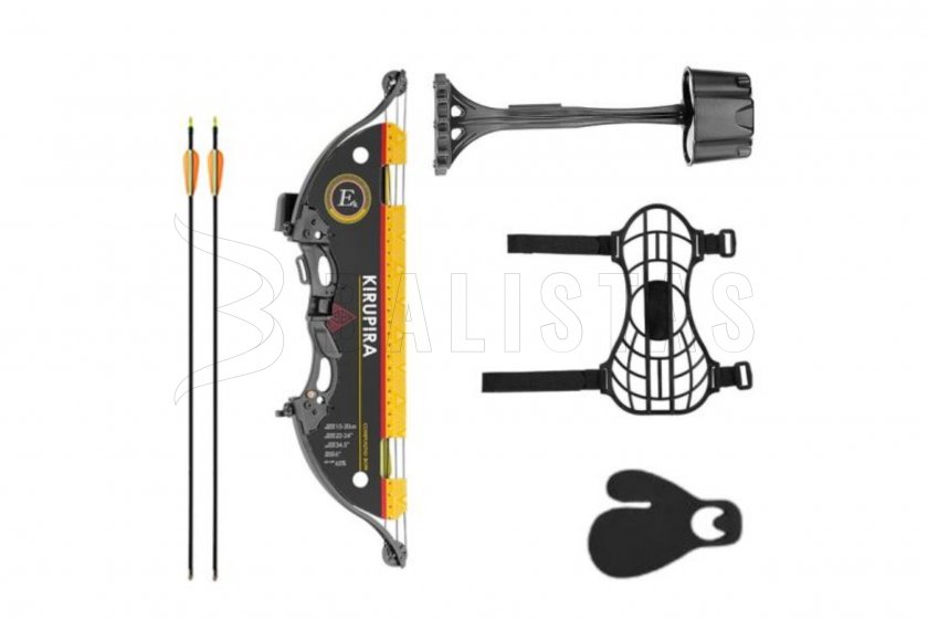 Bow Poe Lang Kirupira 15-20 lb noir