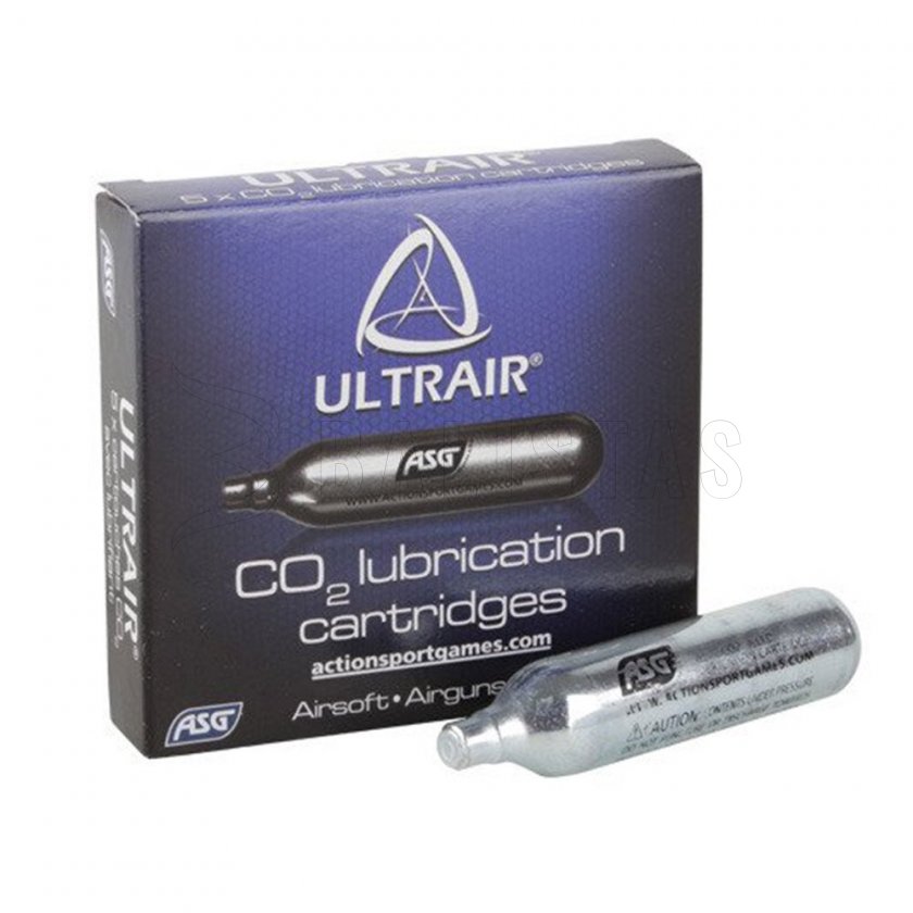 Cartouche CO2 12g huilée ASG 1pc