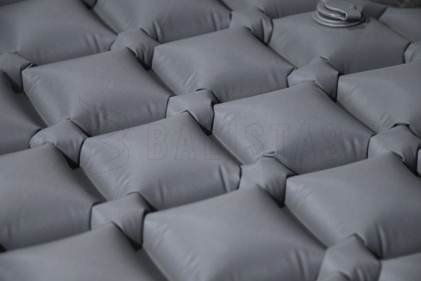 Matelas de sol gonflable CRYSTAL 195x58x5cm gris