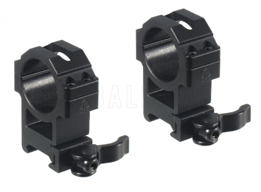 Montage UTG Max Strength QD Lock 30mm/22mm de hauteur