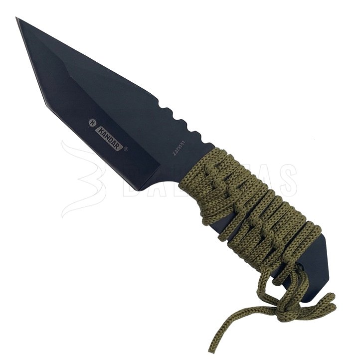 Couteau de survie Kandar Tanto avec pierre à feu N125