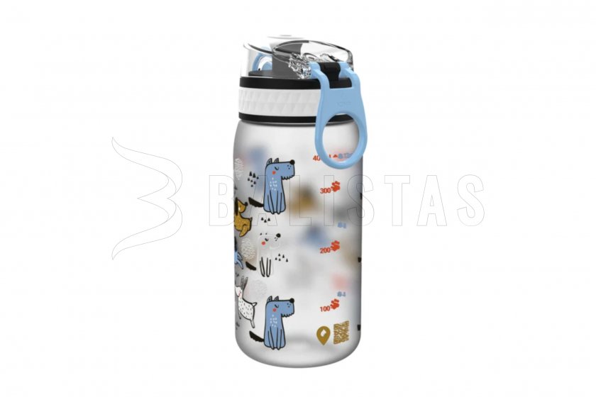 Bouteille ION8 Leak Proof 400ml grise avec chiens