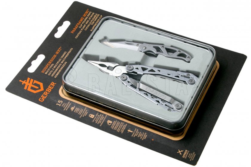 Set Pince Gerber Suspension-NXT + Couteau Mini Paraframe, Boîte cadeau
