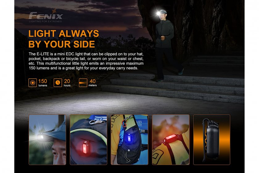 Lampe de poche rechargeable Fenix E-LITE